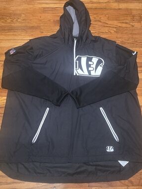 Cincinnati Bengals Nike NFL On-Field Apparel Vented Windbreaker 3XL